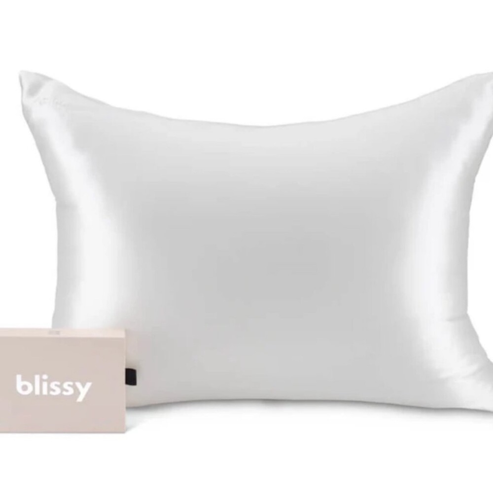 Blissy Silk Pillowcase - Standard size White
